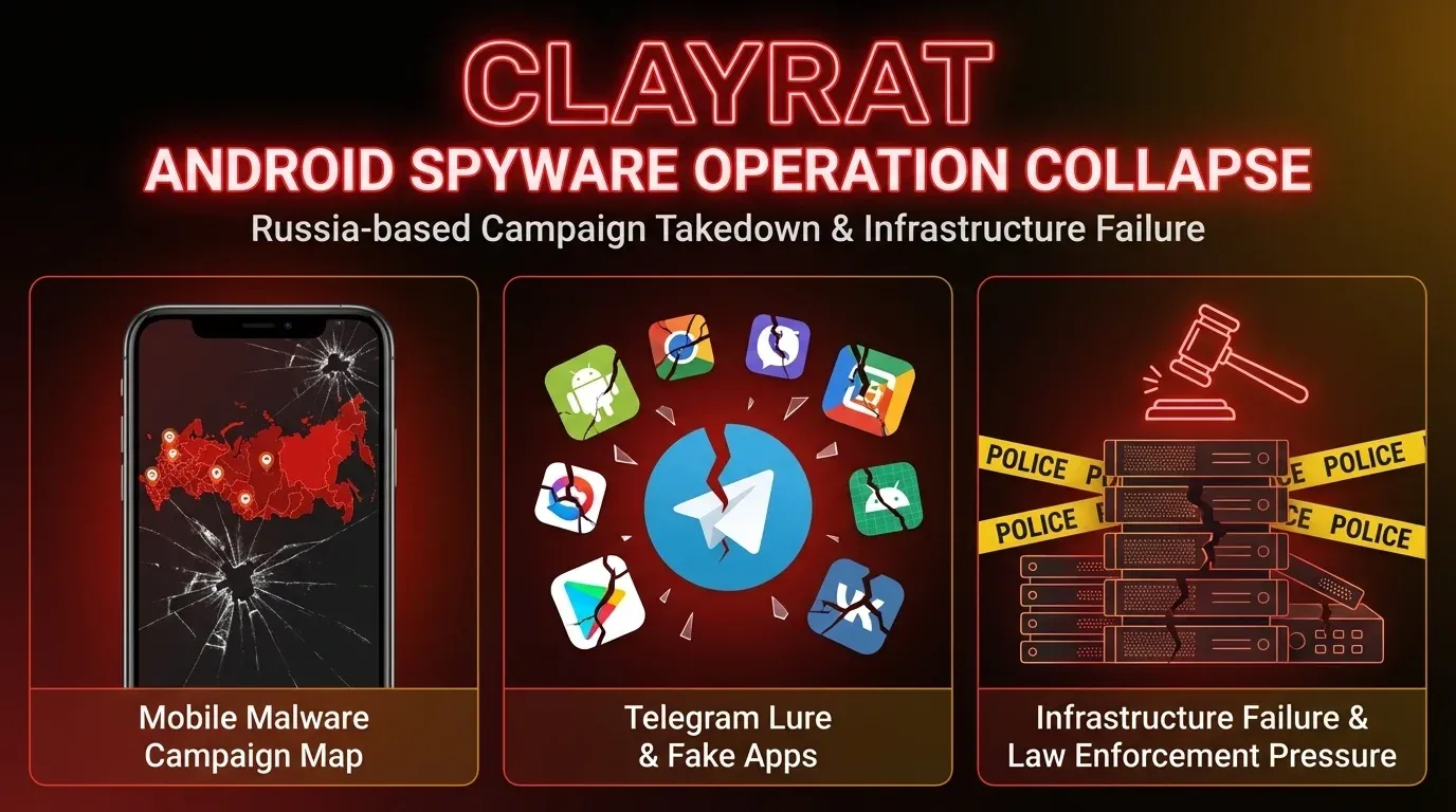 ClayRat Android spyware collapse after arrest in Russia
