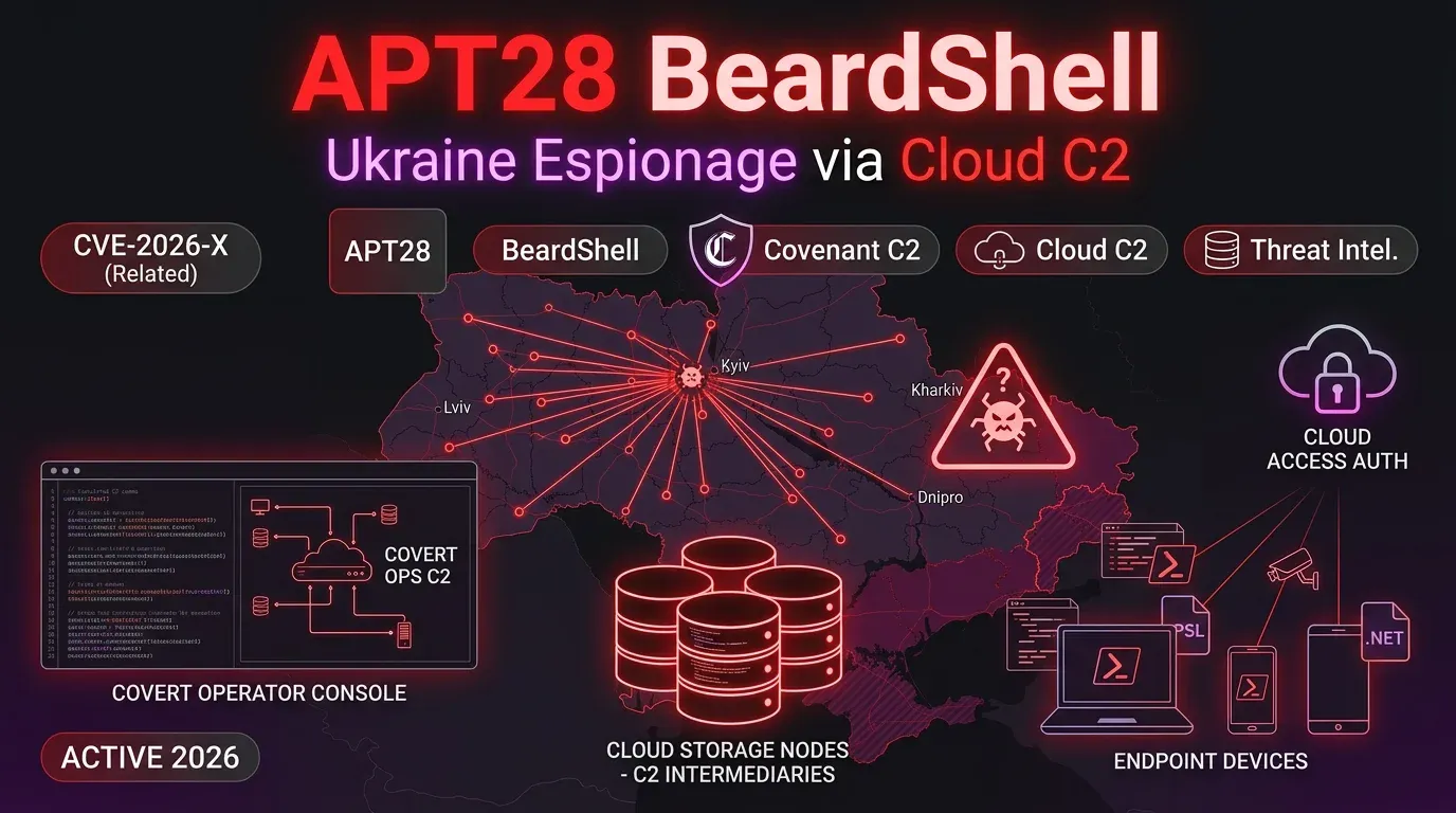 APT28 BeardShell Campaign Targets Ukraine | 2026