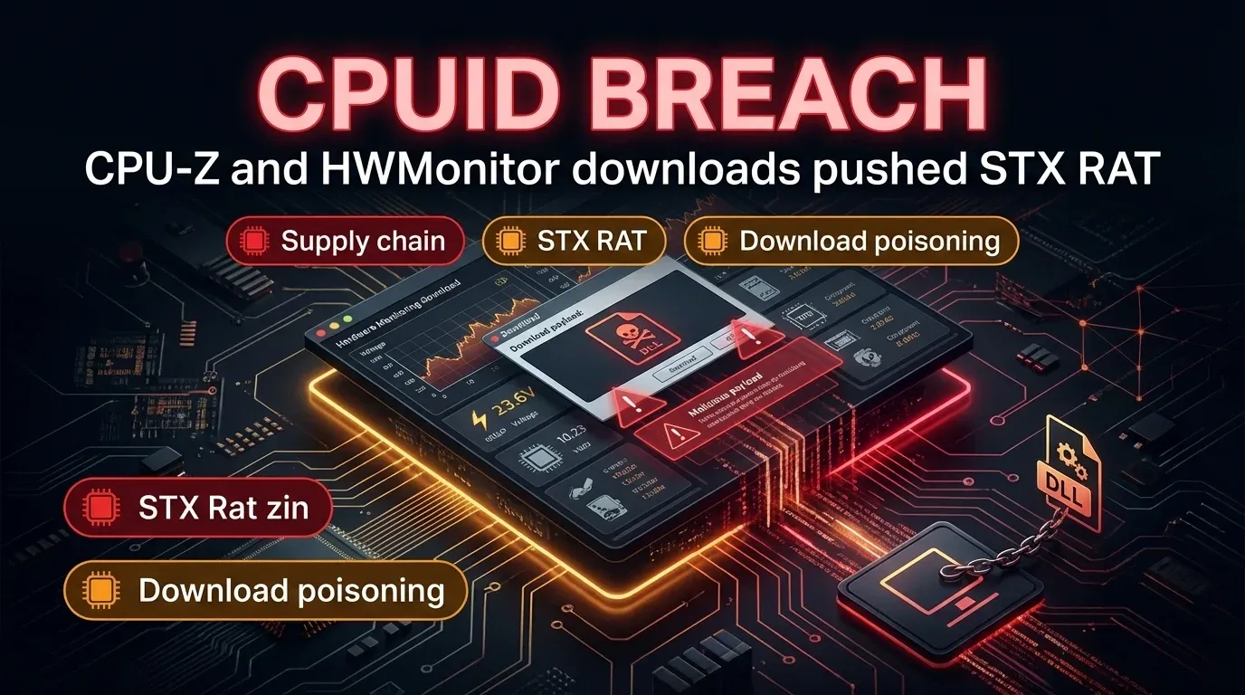 CPUID breach turned CPU-Z and HWMonitor into a malware delivery path