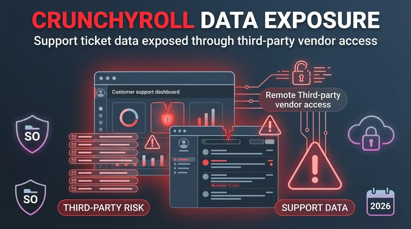 Crunchyroll confirms support data exposure after vendor incident