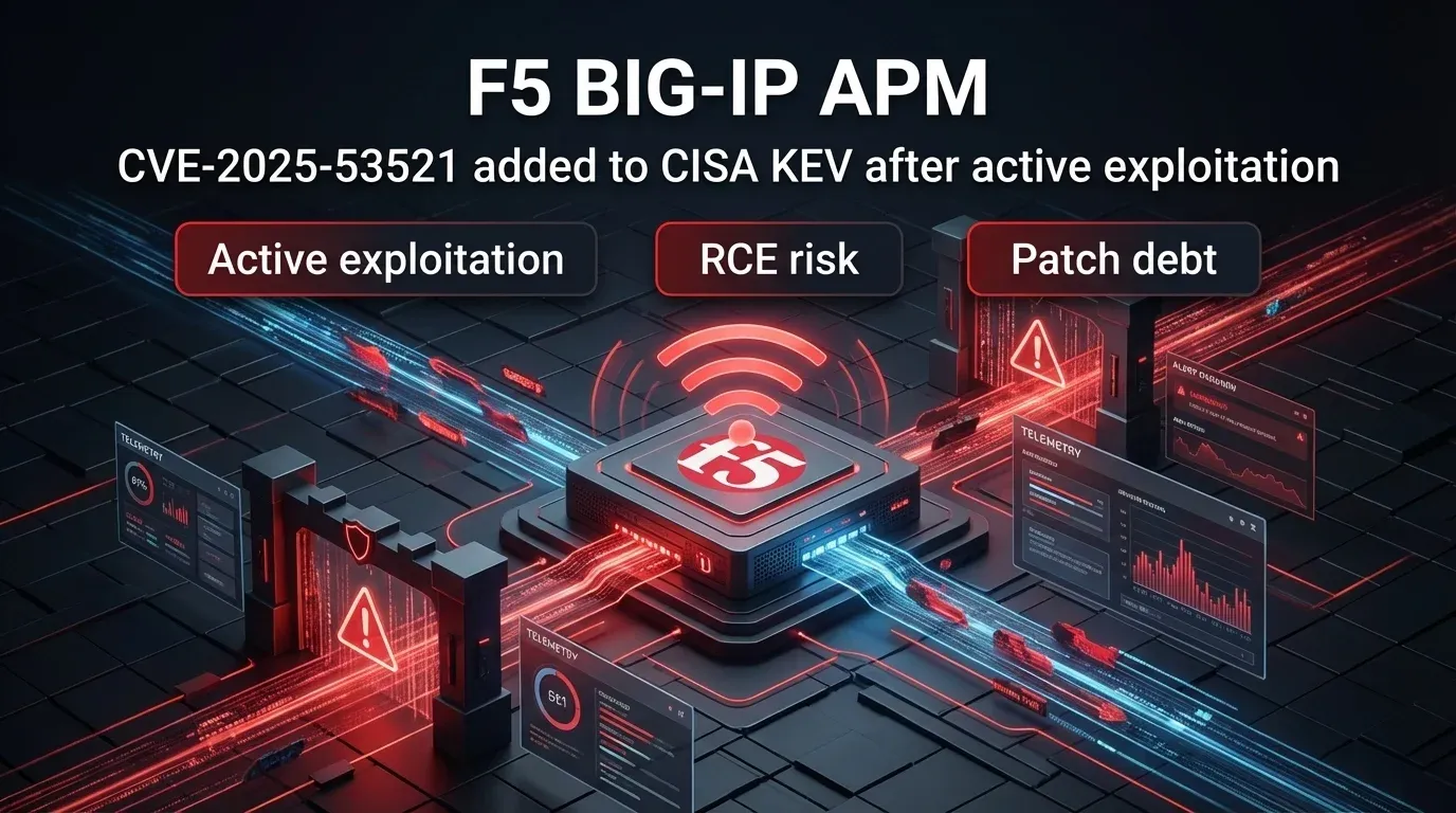 CVE-2025-53521: F5 BIG-IP APM KEV warning raises urgent RCE risk