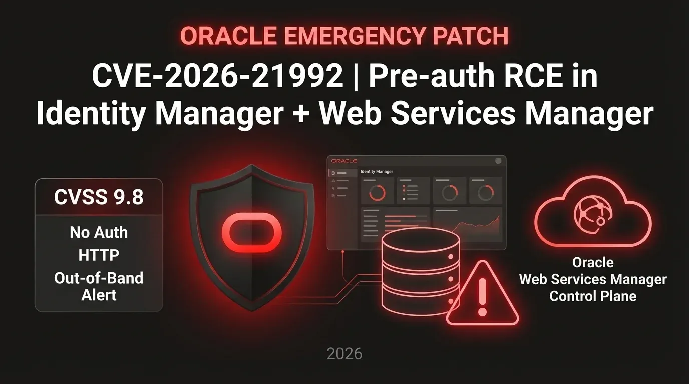 CVE-2026-21992: Oracle emergency patch for pre-auth RCE