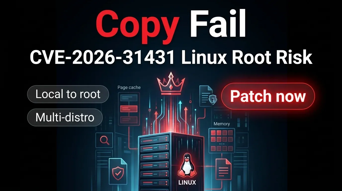 CVE-2026-31431: Copy Fail turns routine Linux access into reliable root compromise