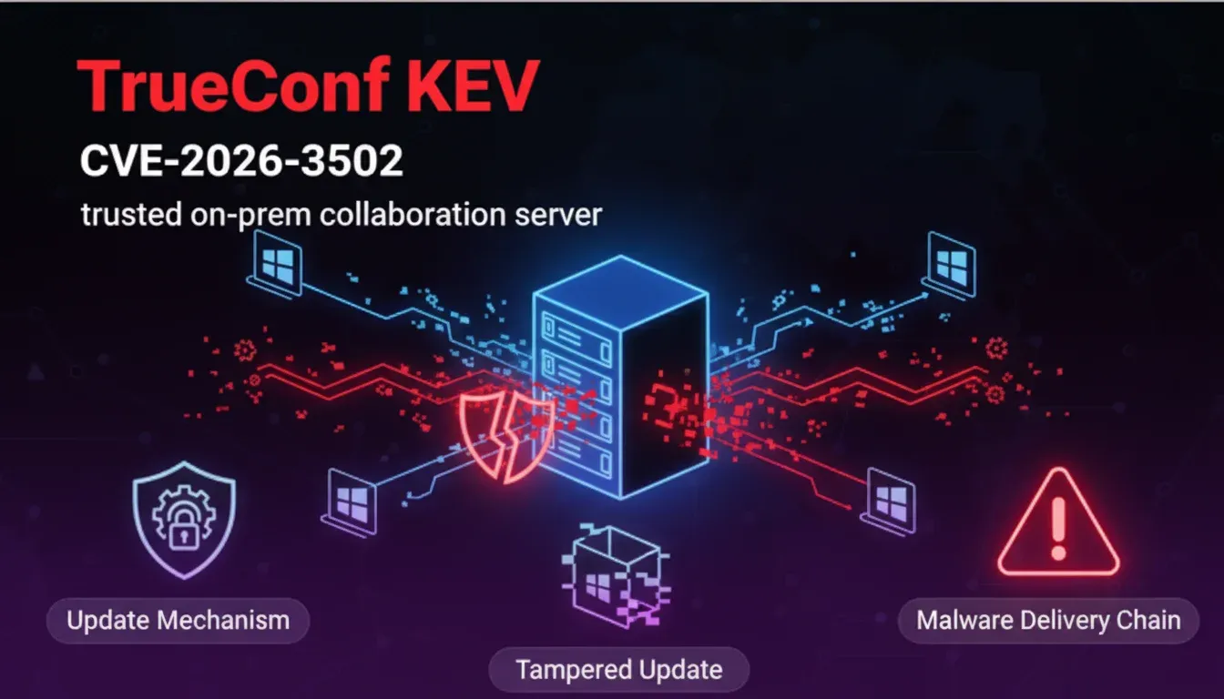 CVE-2026-3502 turns TrueConf updates into a KEV-listed malware channel