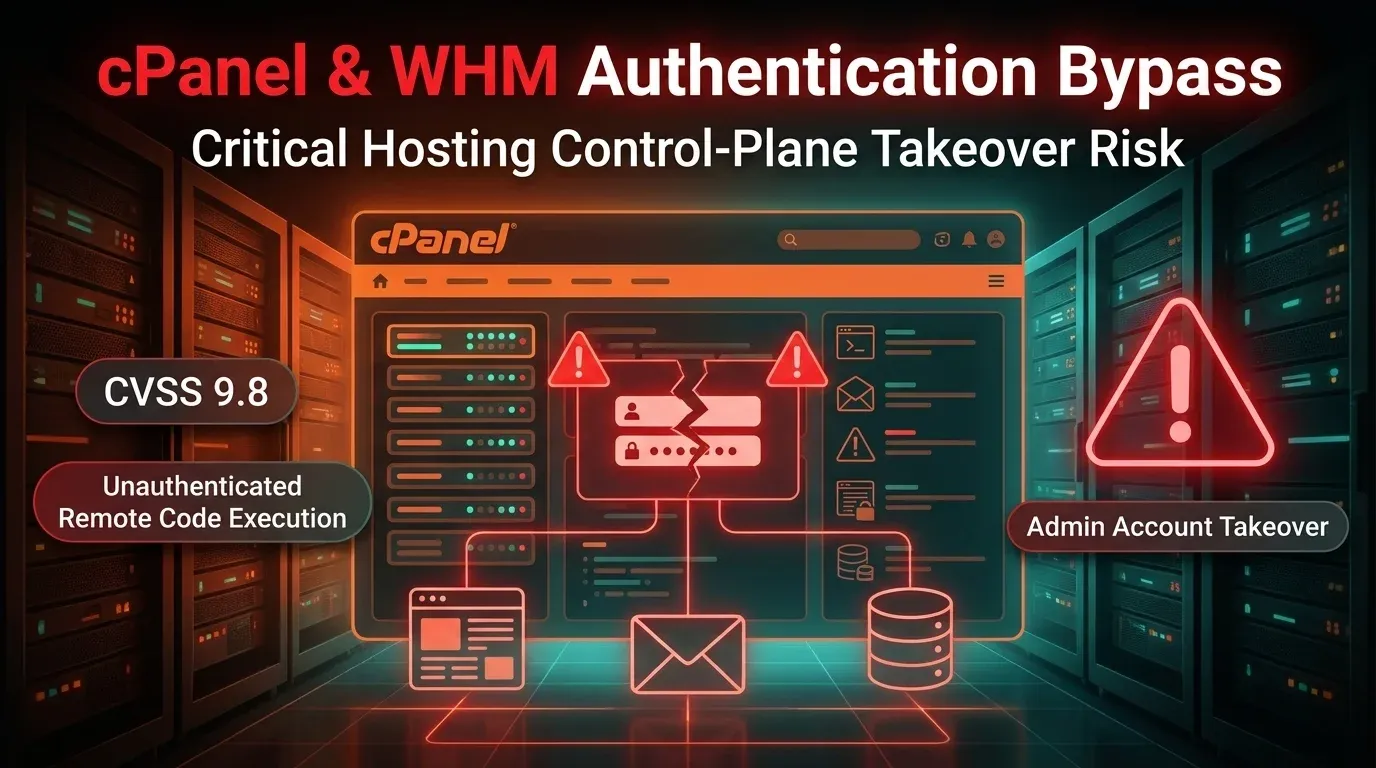 CVE-2026-41940 turns exposed cPanel and WHM servers into control-plane takeover targets