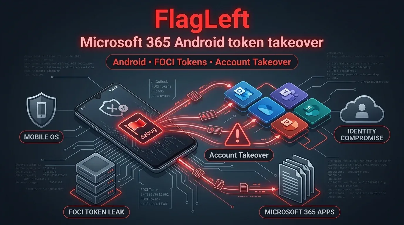 FlagLeft Turns Microsoft 365 Android Apps Into a Silent Account Takeover Path