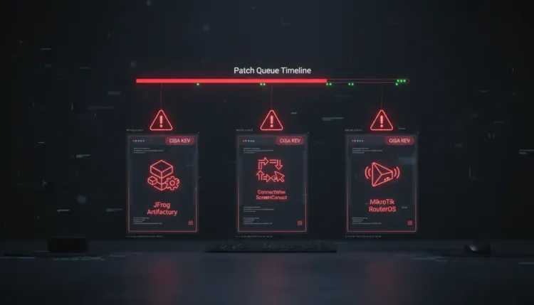 CISA KEV Deadline Turns Artifactory, ScreenConnect and RouterOS Bugs Into an Urgent Patch Queue