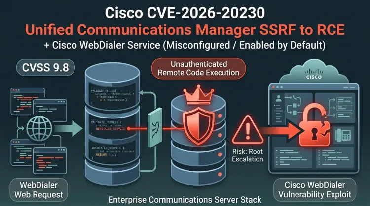 Cisco CUCM SSRF bug turns WebDialer exposure into a path toward root