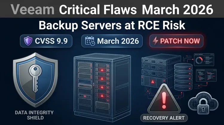 Veeam patches critical backup server flaws with RCE risk