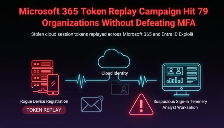 Microsoft 365 Token Replay Campaign Hit 79 Organizations Without Defeating MFA