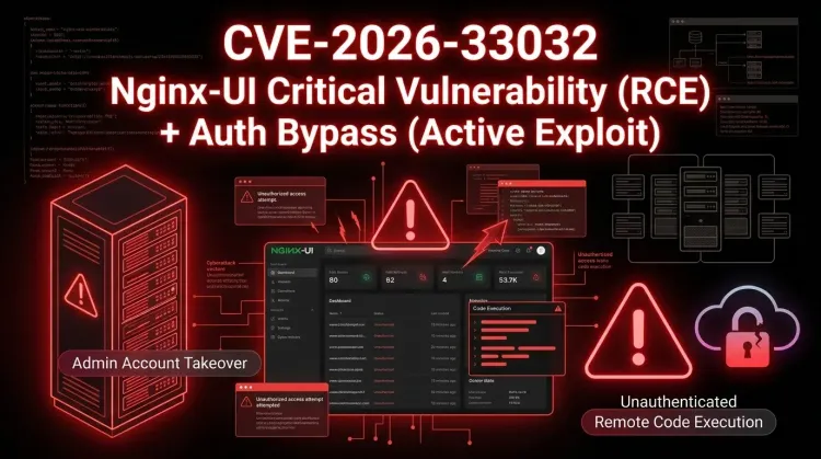 CVE-2026-33032 in nginx-ui Enables Full Nginx Server Takeover via Unauthenticated MCP Access